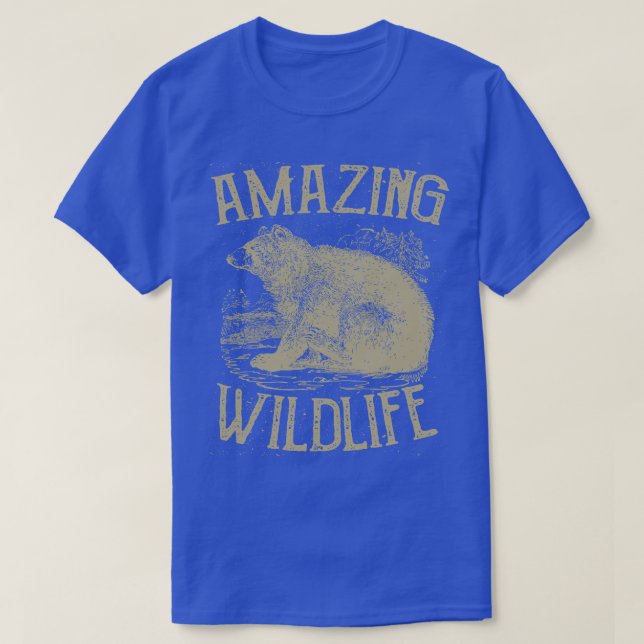 Camiseta Grizzly Bear Wildlife (Diseño del anverso)