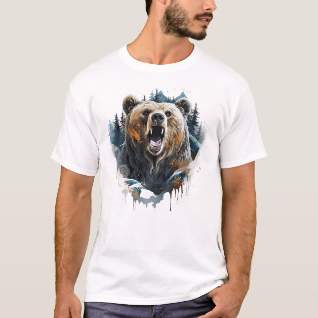 Camiseta Grizzly Wildlife Animal Nature Classic (Anverso)