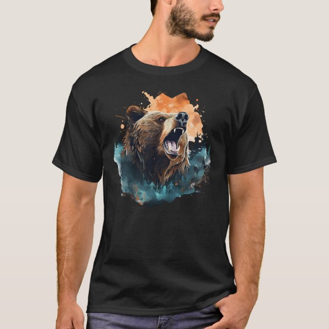 Camiseta Grizzly Wildlife Animal Nature Classic (Anverso)