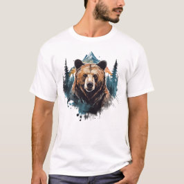 Camiseta Grizzly Wildlife Animal Nature Forest Classic