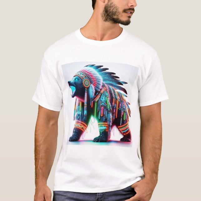 Camiseta GrizzlyChief 4 oso guerrero (Anverso)