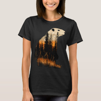 Camiseta Grlands, bordes de bosque marmota
