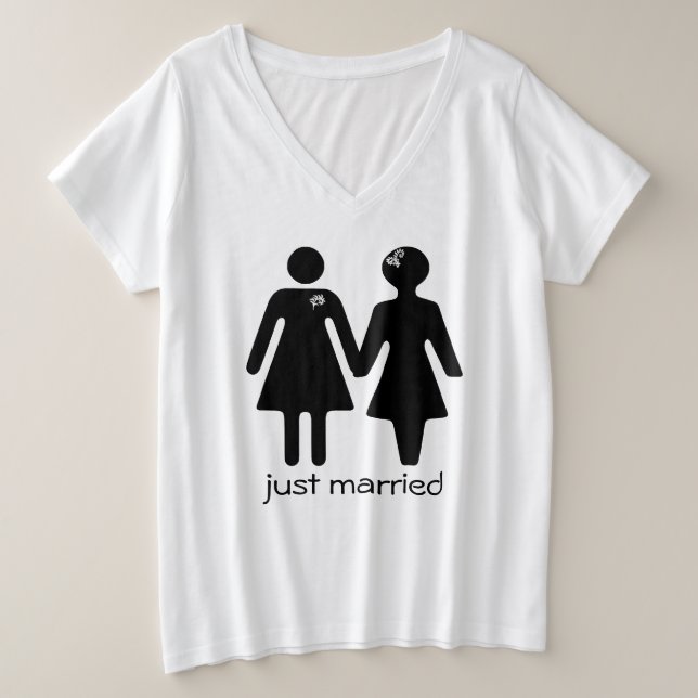 Camiseta GRLZ - recién casado (Anverso del diseño)