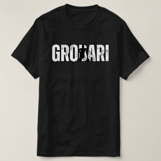 Camiseta Grobari Grobar Sa Lopatom Crno Beli Partizan