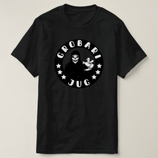 Camiseta Grobari Jug Crno Beli Kosac Smrti
