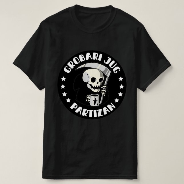 Camiseta Grobari Jug Partizan (Diseño del anverso)