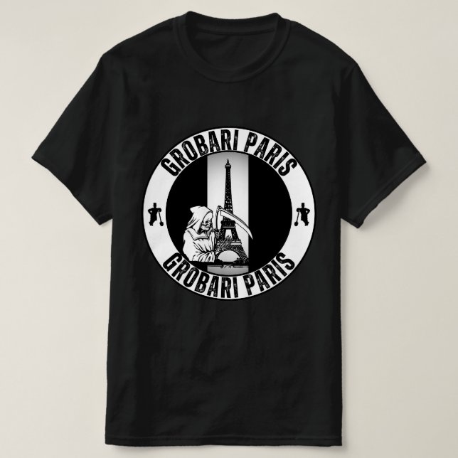 Camiseta Grobari París Francia Torre Eiffel (Diseño del anverso)