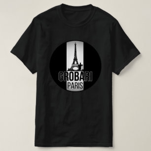 Camiseta Grobari Paris Torre Eiffel Negros y Blancos