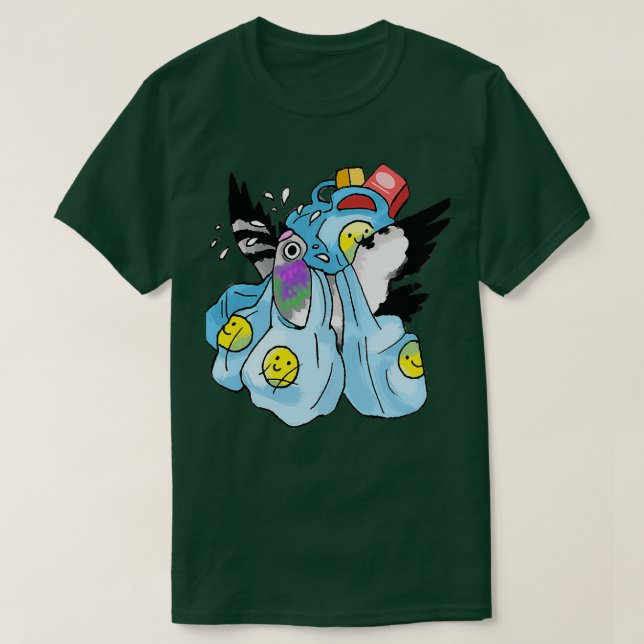 Camiseta Grocery Pigeon (Diseño del anverso)