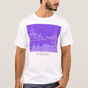 Camiseta Grodno Bielorrusia Arquitectura Vista Ciudad Casti
