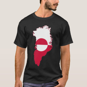 Camiseta Groenlandia- bandera en el país