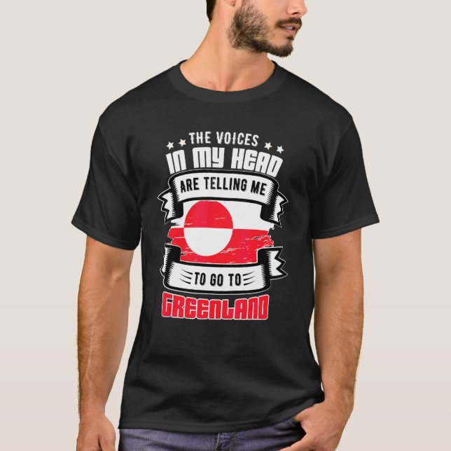 Camiseta Groenlandia En Mi Cabeza (Anverso)