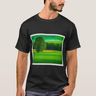 Camiseta Groenlandia exuberante con un árbol verde majestuo