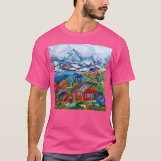 Camiseta Groenlandia: La naturaleza de la pintura del petró