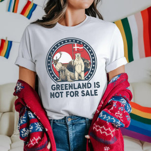 Camiseta Groenlandia no está a la venta, protesta angustiad