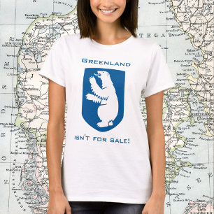 Camiseta ¡Groenlandia no está en venta! con Escudo de Oso P