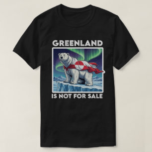 Camiseta Groenlandia No Está En Venta Oso Polar Aurora