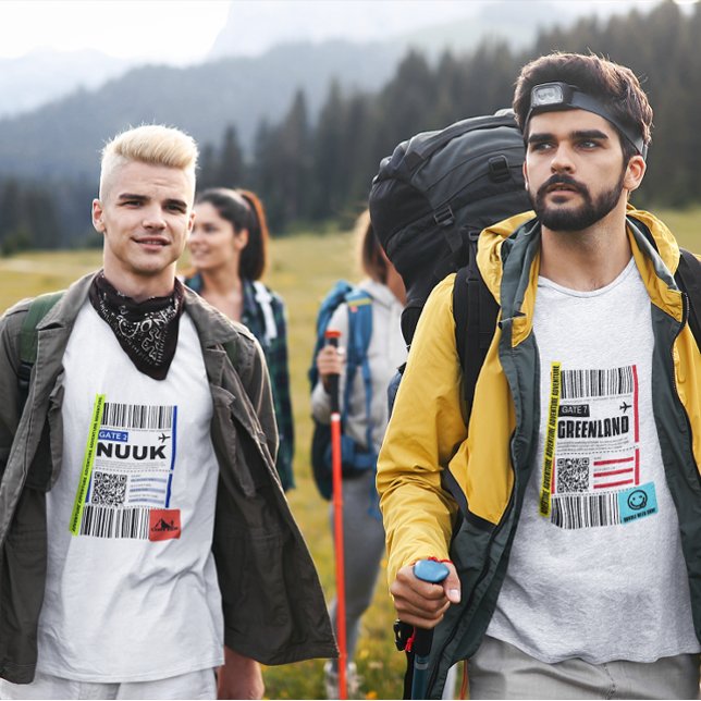 Camiseta Groenlandia Nuuk Ártico etiqueta de equipaje diver (Subido por el creador)