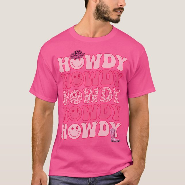 Camiseta Groo de la gallina rosa del rodeo del Chica occide (Anverso)