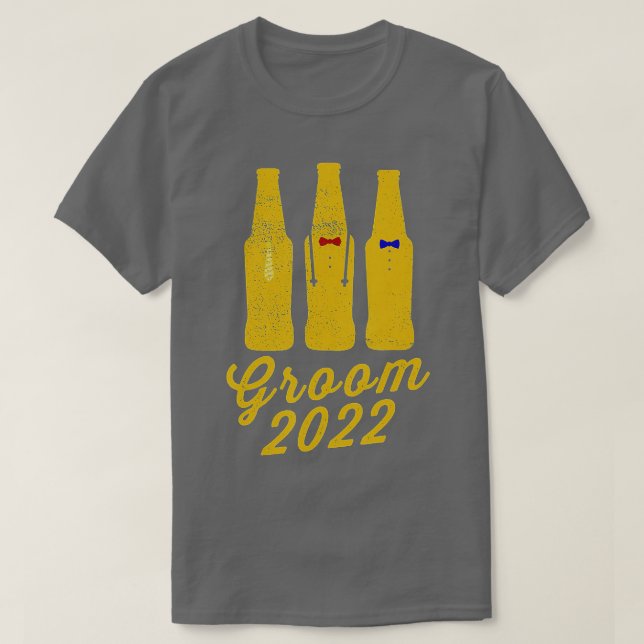 Camiseta Groom 2022 Festividad de los Groomsmen (Diseño del anverso)