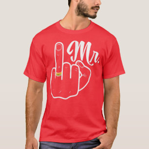 Camiseta Groom Acaba De Casarse Boda Honeymoon Ring Finger