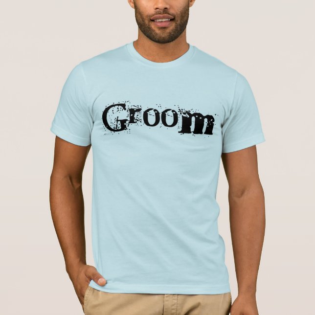 Camiseta Groom Black Text (Anverso)