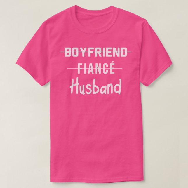 Camiseta Groom Boyfriend Fiance Husband Wedding Just Marrie (Diseño del anverso)