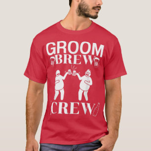 Camiseta Groom Brew Crew Groomsmen Bacheler Equipo Groomsme
