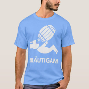 Camiseta Groom con el barril de cerveza JGA Beer Hen Fiesta