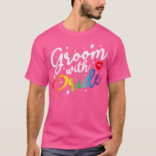 Camiseta Groom con orgullo orgullo de orgullo gay