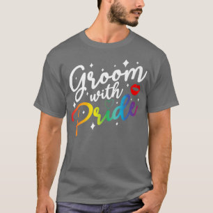 Camiseta Groom con orgullo orgullo de orgullo gay