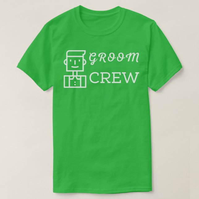 Camiseta Groom Crew (Diseño del anverso)