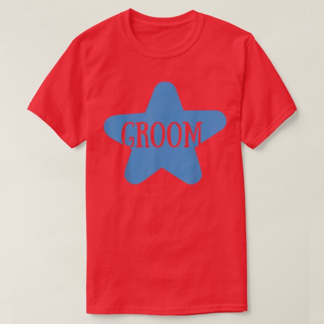 Camiseta Groom Cute Engagement Wedding Party Matching  (Diseño del anverso)