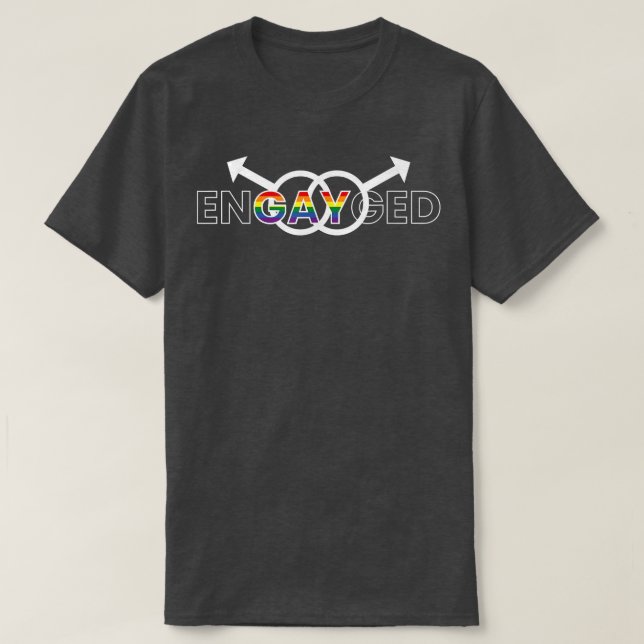 Camiseta Groom del matrimonio gay LGBT para hombres en GAY (Diseño del anverso)