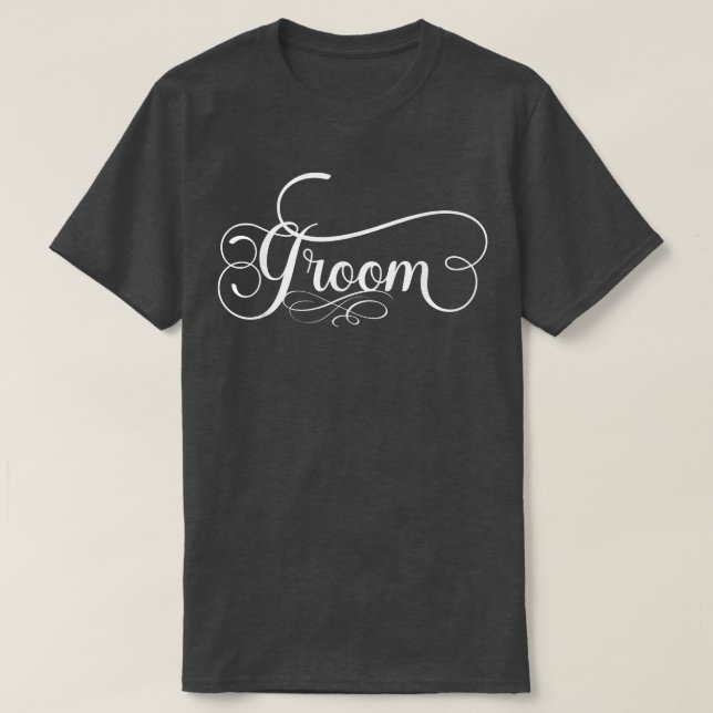 Camiseta Groom (Fiesta de matrimonio) (Diseño del anverso)