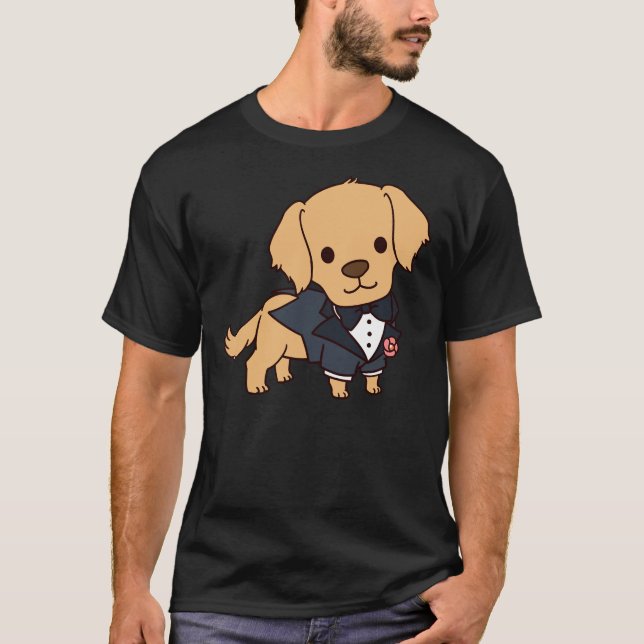 Camiseta Groom Golden Retriever (Anverso)
