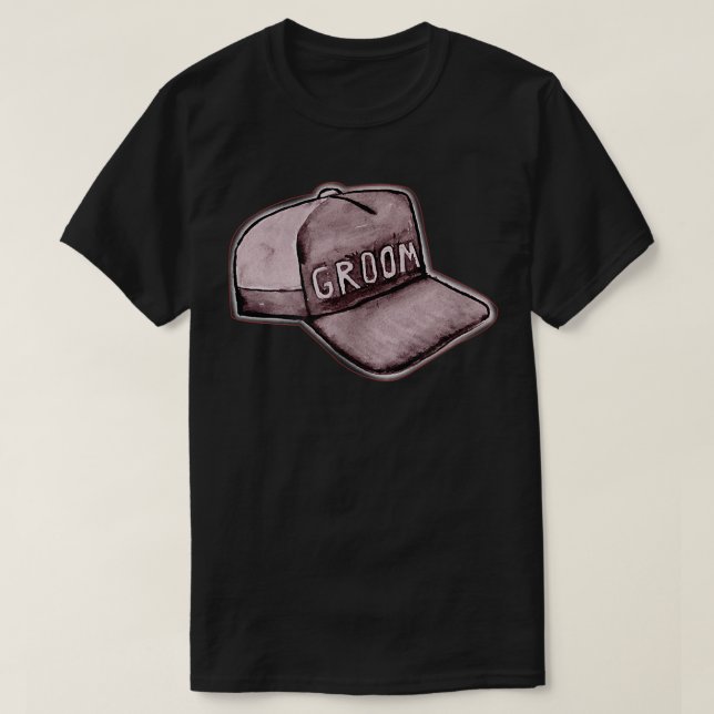 Camiseta Groom Hat Cute Engagement Wedding Bachelor Party M (Diseño del anverso)