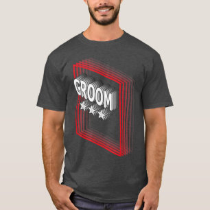 Camiseta Groom Job Title Apreciation Retro