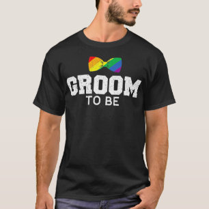 Camiseta Groom LGB Boda gay Bachelor