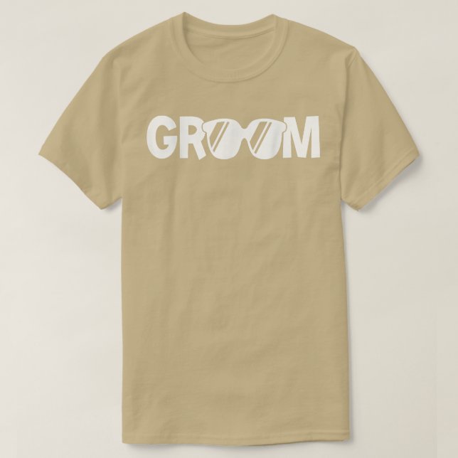 Camiseta Groom Matching Wedding Party Mejor Hombre Gracioso (Diseño del anverso)