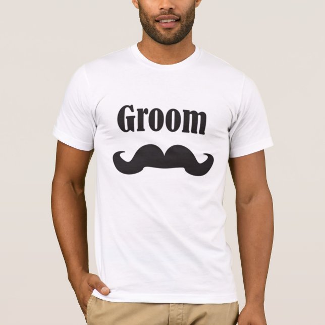 Camiseta Groom Mustache (Anverso)