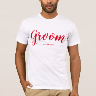 Camiseta Groom personalizada para una simple solte