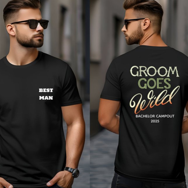 Camiseta Groom se vuelve una fiesta de solteros salvajes (Subido por el creador)
