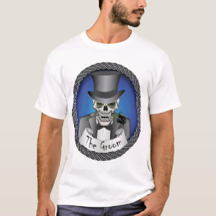 Camiseta Groom Skull - Azul