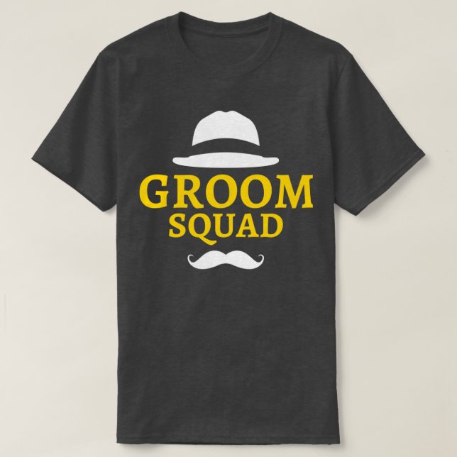 Camiseta Groom Squad Bachelor Wedding Bachelor Party Team (Diseño del anverso)