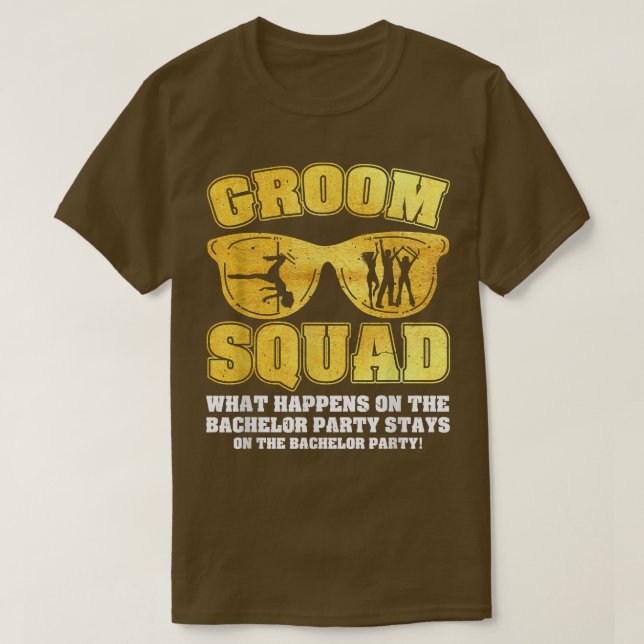 Camiseta Groom Squad Bucks Groom Groomsmen Bacheler Party (Diseño del anverso)