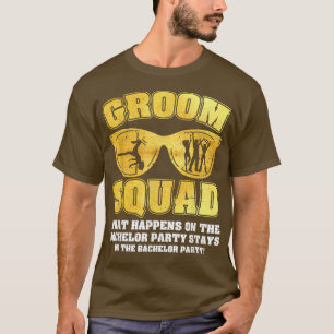 Camiseta Groom Squad Bucks Groom Groomsmen Bacheler Party