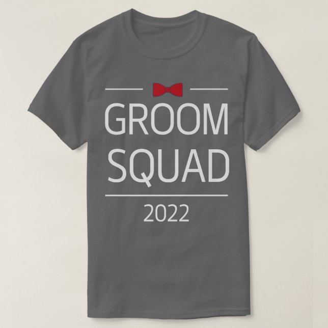 Camiseta Groom Squad Funny Groomsmen Crew Team Bachelor Par (Diseño del anverso)