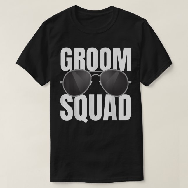 Camiseta Groom Squad Groomsmen Equipo Funny Bacheler Par (Diseño del anverso)