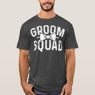 Camiseta Groom Squad Groomsmen Funny Stag Partido Bacheler